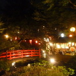 Toufuya Ukai - 夜のステキな庭園の様子です。