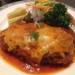 レストラン三澤亭 - 2014.8.7  チキンカツイタリアン☆　大きいチキンカツにたっぷりサラダ