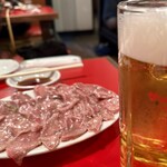 とん吉 - 生ビール・豚タン塩