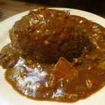 いずみバーグ - 牛すじ煮込みカレー ルーとご飯大盛り