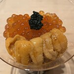 鮨 加 - いくらとウニの子丼