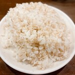 やっぱりステーキ  - 麦ごはん