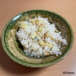 御料理 寺沢 - 喜知次の炊込みごはんは翌日の夜にいただきました