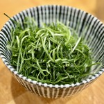 中華そば ココカラサキゑ - 九条ネギ(別皿)