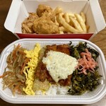 ほっかほっか亭 - 料理写真:南蛮高菜弁当560円（税込）、唐揚げ5個＆ポテトバスケット700円（税込）
