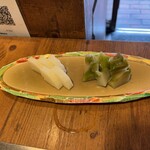 もんじゃ焼き CHICO - おしんこ盛り(580円)