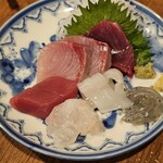 金町製麺 - 刺身盛り合わせ