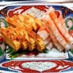 東京亭 - 玉子焼きとエビの身