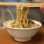 ラーメン荘 地球規模で考えろ ソラ - 小ラーメン(00㌘) 950円 (うずら(5個) 100円、ガリマヨ 100円、脂マシ)