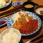 とん久 - トマトソースかつ定食