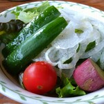 清泉寮本館レストラン - 美味しいサラダ