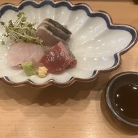 和牛溶岩焼 空雅 - お刺身:鯛、鰆、鰹