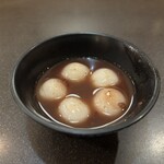 満点とんかつ四季彩 - おしるこ（無料）