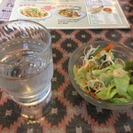 インド料理 パリワル - ランチタイムはミニサラダも付いています