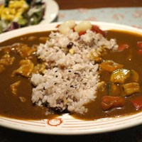 レストランアラスカ 築地店 - 食べ放題  五穀米、野菜 & ポーク相掛け