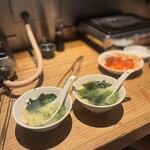 焼肉 匠 - 鶏がらのわか玉スープ