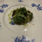 ステーキ 西洋料理 寛 - ✳︎江戸前真鯛、リンゴとカラスミ、春のサラダ