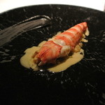 フロリレージュ - ４５℃の車海老　フォアグラト焼き茄子