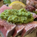 黒尊 - ブリに土佐ぬた(ニンニク味)