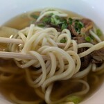 たねび食堂 - 中太ストレート丸麺