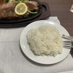 肉のふきあげ - 少なめご飯の量…普通の量より多い気がする