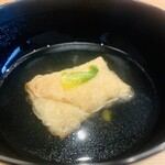 柚木元 - ③ 椀
      　東寺湯葉と蕗の薹