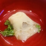 柚木元 - ⑫ 止鍋
      　熊ワンタン+花山椒