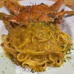 祖父江料理店 - 渡り蟹を丸ごと使ったタリアテッレだ。