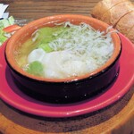 ミアスタンド - シラスとそら豆のアヒージョ