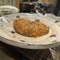 グリル プランチャ - 鉄板ビーフオムライスの中