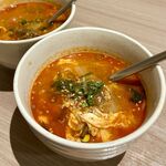 近江うし 焼肉 にくTATSU - ユッケジャンスープ