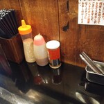 博多長浜らーめん 六角堂 - 卓上