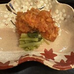 山玄茶 - 桜エビ天ぷら、わさび菜