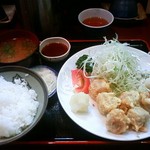 Yaesu Toriyasu - ランチの揚シュウマイ定食(750円)です