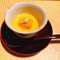 こまつ - 先付 冷製うにのすりながし 茶碗蒸し