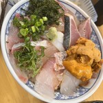 花房 - 日本海丼（ウニ乗せ）