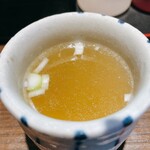 油そば 零 - スープ♪(^ー^)