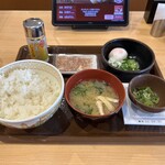 すき家 - 料理写真:納豆・まぜのっけ朝食