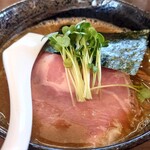 もつ煮と煮干しそば（中華そば）真也食堂 - 煮干しそば ¥880