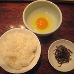 蕎麦 案山子 - ランチ：卵かけご飯（蕎麦とのセットメニュー）