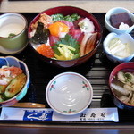 四季の味 玉寿司 - パワー丼セット-945円 (2010.12)