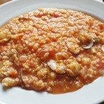 ディーバ - ジェノバ風魚介とモッツアレラチーズのリゾットトマト風味