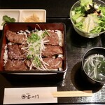 個室焼肉 富士門 - 西京味噌焼き 上ハラミ重・雅