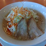 幸楽苑 - ネギ塩ラーメン+背脂