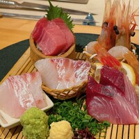 魚の中俣 銀座 - お刺身五点盛