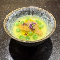 十皿 - うすい豆と雲丹のロワイヤル
