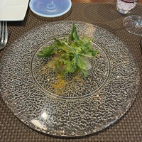 リストランテ ペガソ - 三重産イサキのカルパッチョ 春キャベツのマリネと河内晩柑 カラスミを散らして