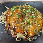 お好み焼 ひで爺の店 - 肉玉そば入り