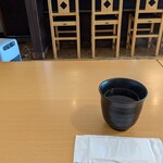 塩釜あがらいん - 熱いお茶　ストーブがついてます