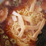 大成軒 - ラーメン大盛（麺かた）